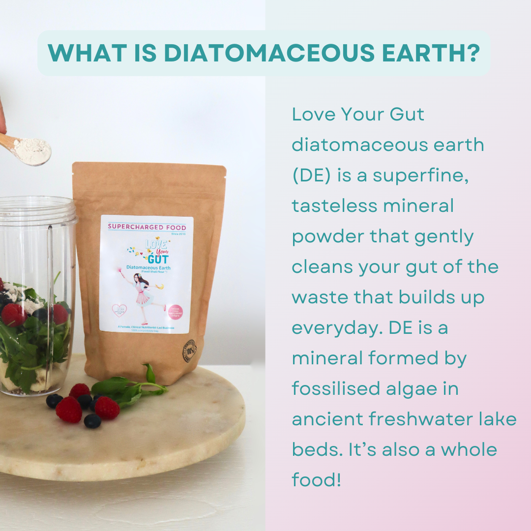 Love Your Gut Diatomaceous Earth Powder, Nutritionist-Grade, 100g